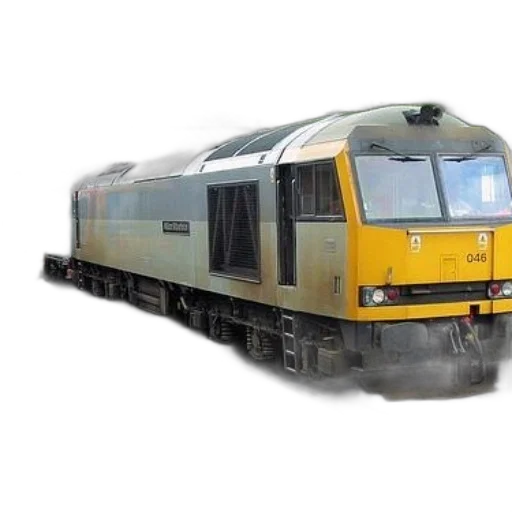 photorealistic, 3d render, yellow, train transparent PNG cut-out