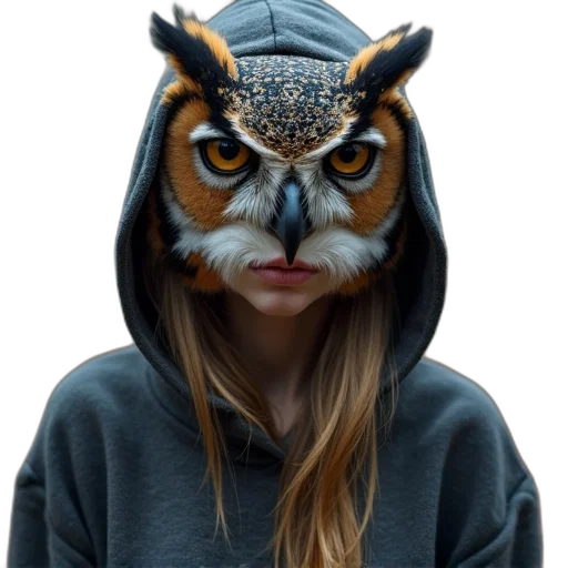 mask, animal, face, jacket transparent PNG cut-out
