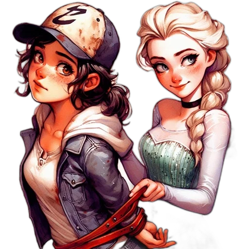 comic book art, concept art, cartoon, pixel art transparent PNG cut-out