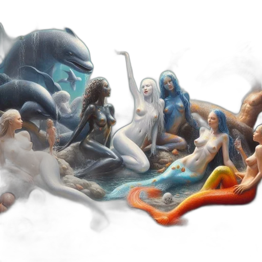 concept art, fantasy art, comic book art, pixel art transparent PNG cut-out