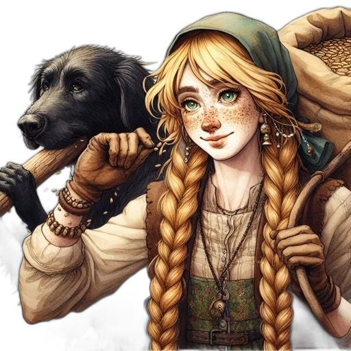 staff, fantasy art, concept art, comic book art transparent PNG cut-out
