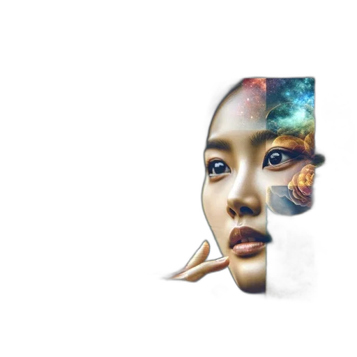 face, mask, robot, crown transparent PNG cut-out