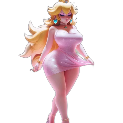dress, concept art, 3d render, vaporwave transparent PNG cut-out