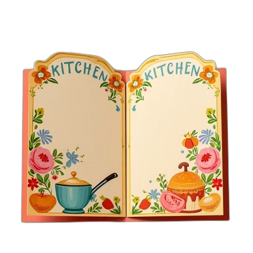 food, retro, invitation, has transparent PNG cut-out