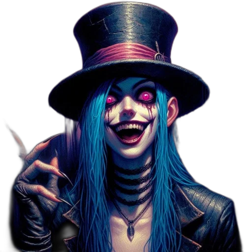 hat, face, concept art, comic book art transparent PNG cut-out