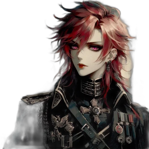 staff, crown, face, jacket transparent PNG cut-out