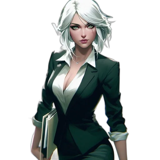 jacket, staff, concept art, comic book art transparent PNG cut-out