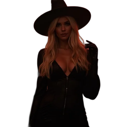 hat, jacket, dress, staff transparent PNG cut-out