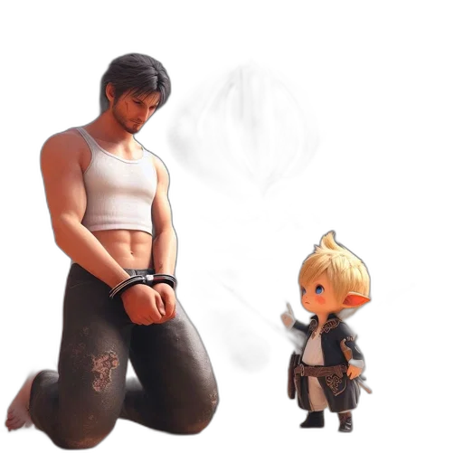 concept art, pixel art, 3d render, fantasy art transparent PNG cut-out