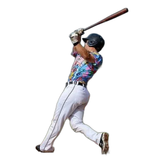 weapon, baseball, player, colorful transparent PNG cut-out