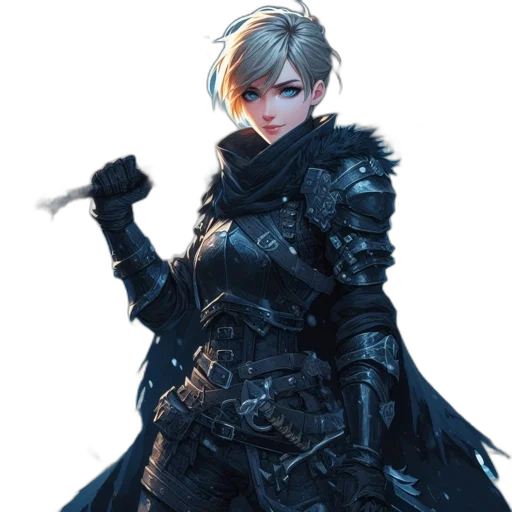 weapon, sword, jacket, staff transparent PNG cut-out