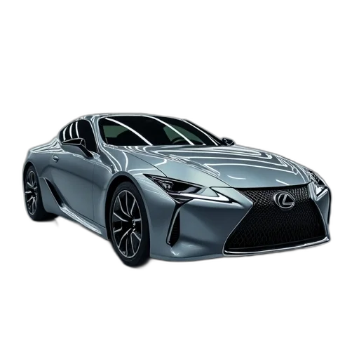 car, photorealistic, 3d render, grey transparent PNG cut-out