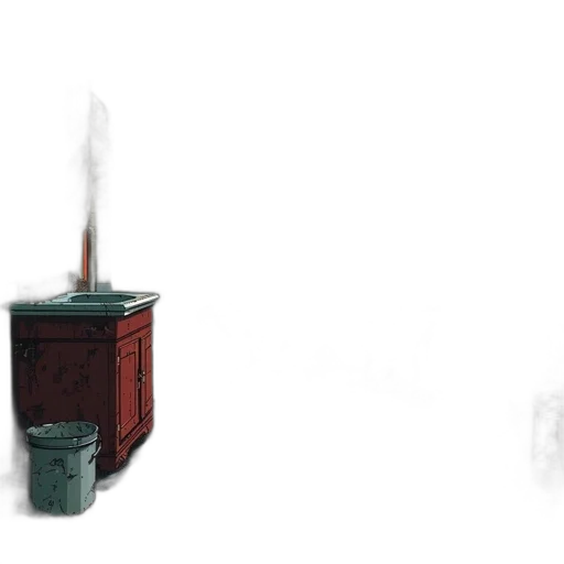 bottle, robot, furniture, weapon transparent PNG cut-out