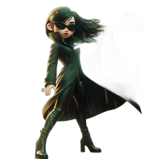 concept art, comic book art, 3d render, animated transparent PNG cut-out