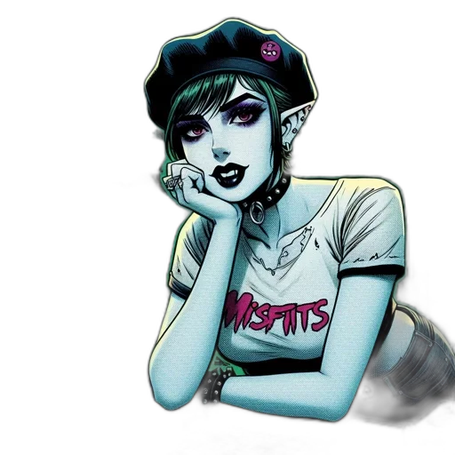 hat, staff, comic book art, concept art transparent PNG cut-out
