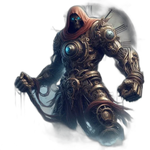 robot, weapon, mask, staff transparent PNG cut-out