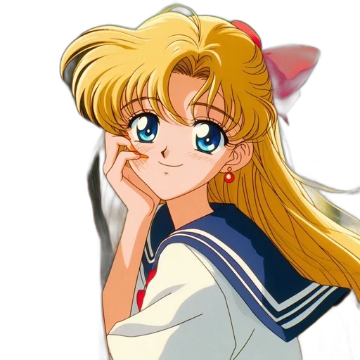 face, anime, vaporwave, cartoon transparent PNG cut-out