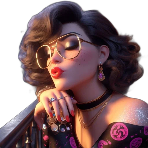 jewelry, dress, photorealistic, cartoon transparent PNG cut-out