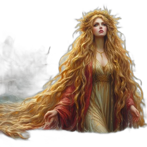 hair, crown, fantasy art, concept art transparent PNG cut-out