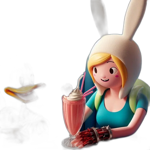 bottle, food, 3d render, concept art transparent PNG cut-out