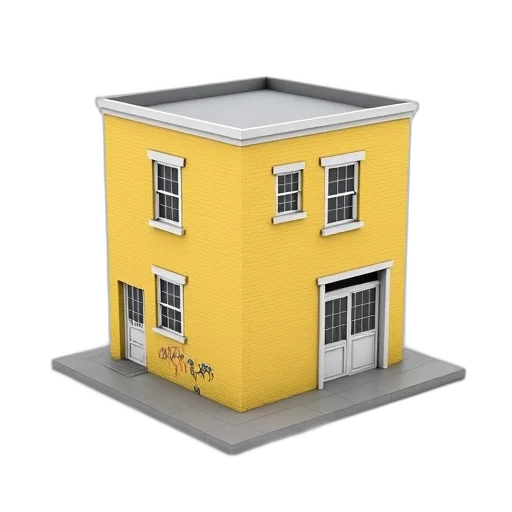 building, furniture, 3d render, concept art transparent PNG cut-out