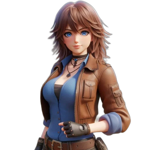 jacket, concept art, 3d render, fantasy art transparent PNG cut-out