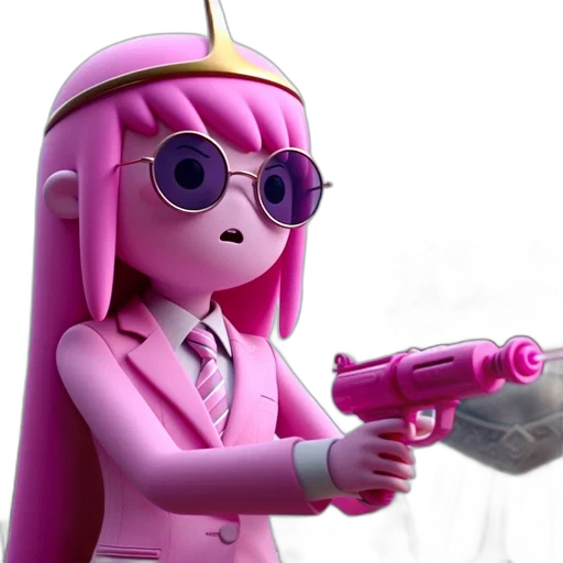 weapon, staff, robot, 3d render transparent PNG cut-out