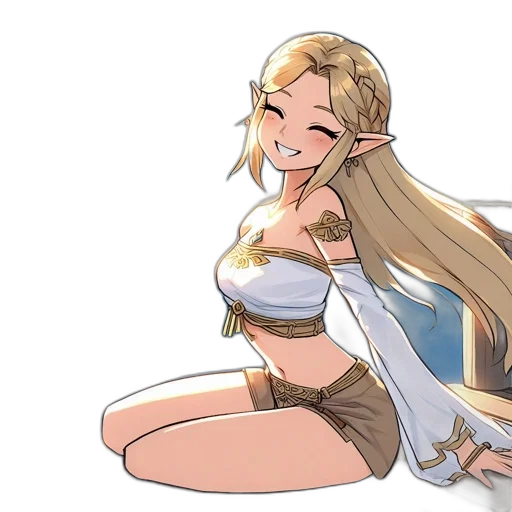 dress, anime, concept art, fantasy art transparent PNG cut-out