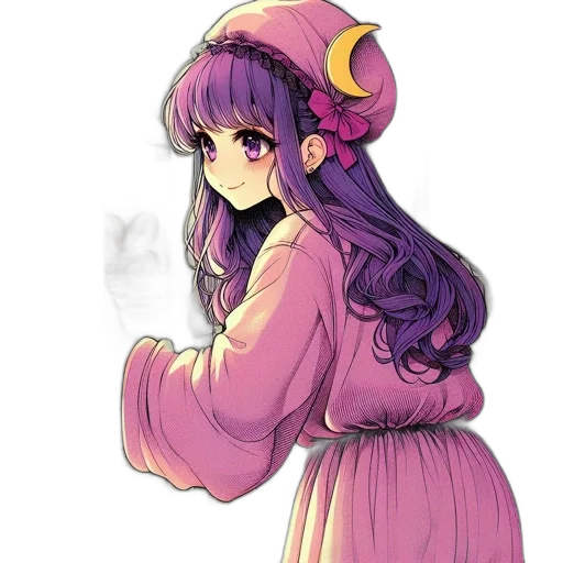 dress, staff, hat, crown transparent PNG cut-out
