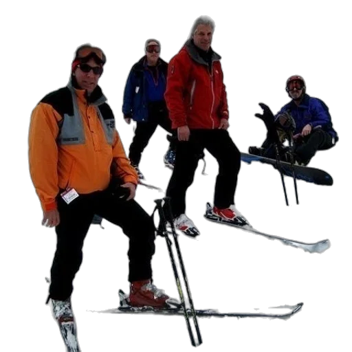 staff, jacket, snow, group transparent PNG cut-out