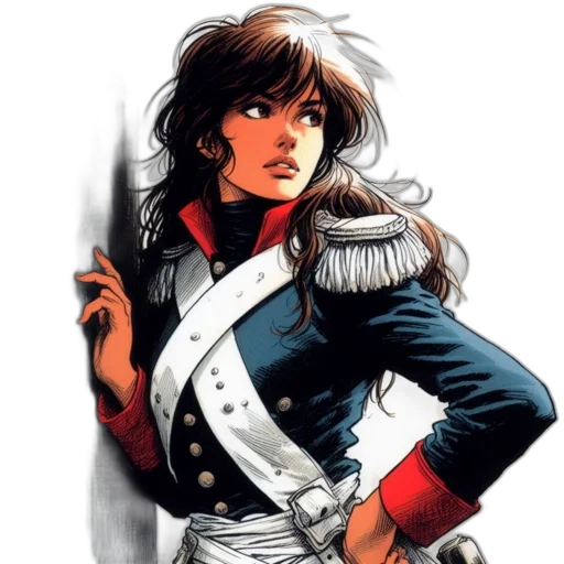 jacket, comic book art, concept art, cartoon transparent PNG cut-out
