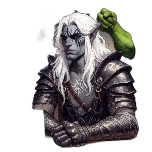 dragon, sword, staff, fantasy art transparent PNG cut-out