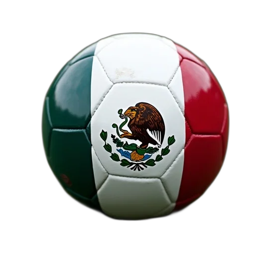 soccer, ball, flag, mexico transparent PNG cut-out