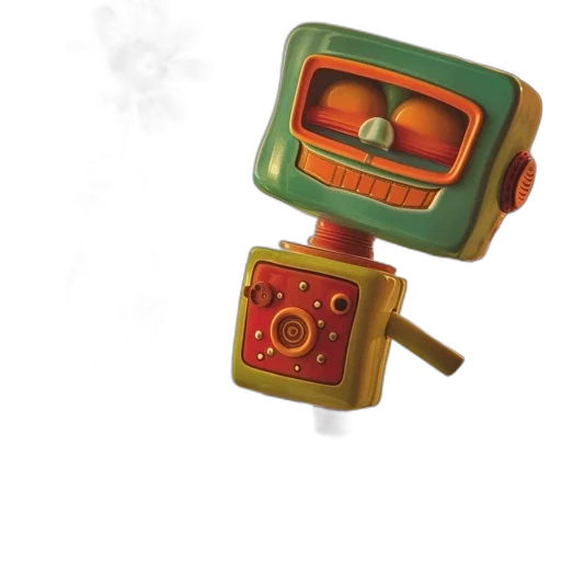 robot, weapon, staff, mask transparent PNG cut-out