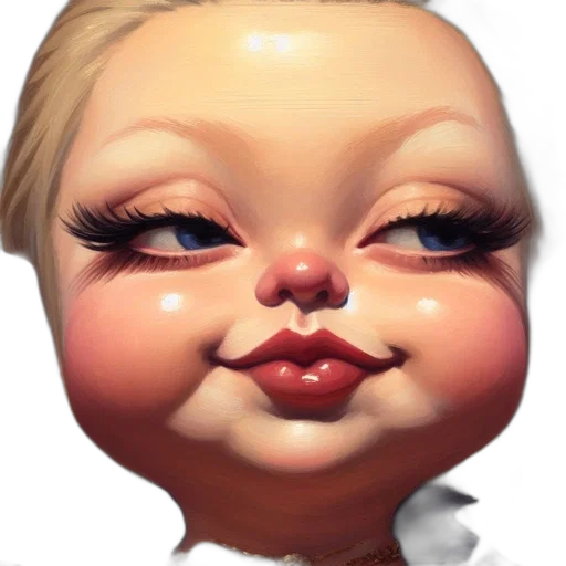 face, mask, creature, photorealistic transparent PNG cut-out