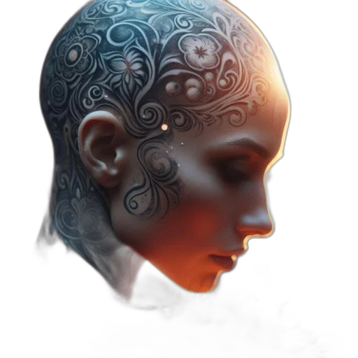face, robot, mask, crown transparent PNG cut-out