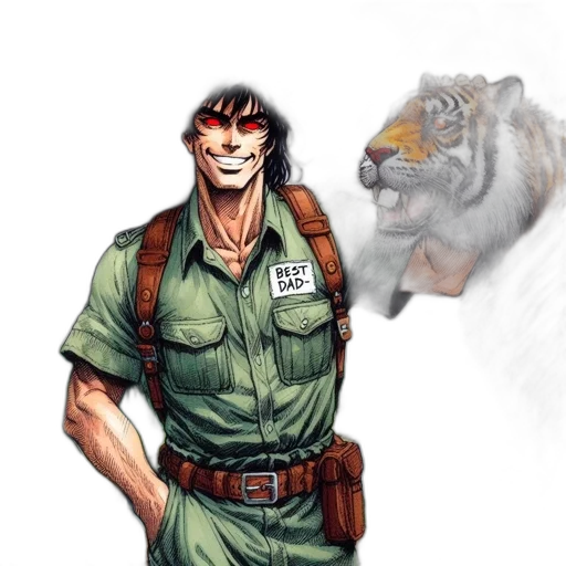 animal, staff, concept art, comic book art transparent PNG cut-out