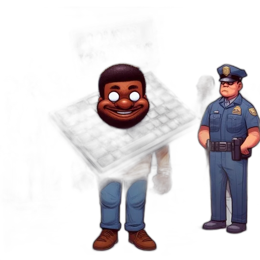 staff, face, robot, concept art transparent PNG cut-out