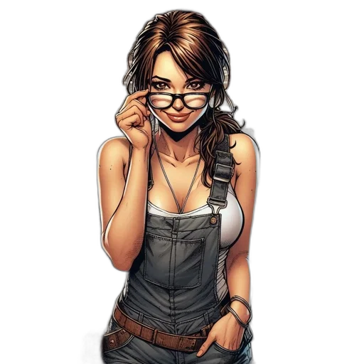 jewelry, face, staff, comic book art transparent PNG cut-out