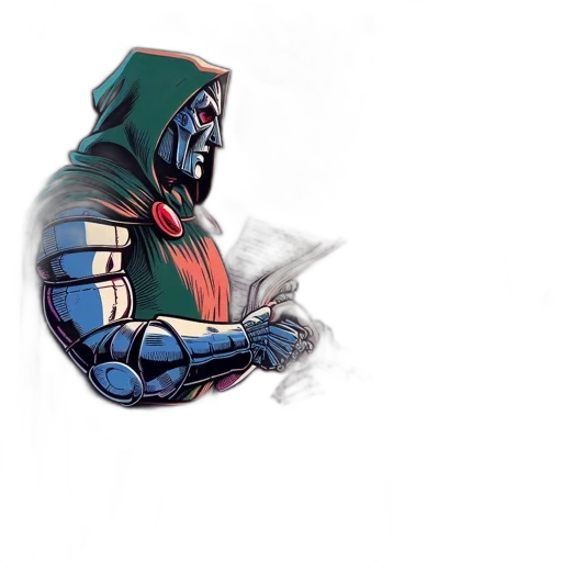 mask, comic book art, concept art, fantasy art transparent PNG cut-out