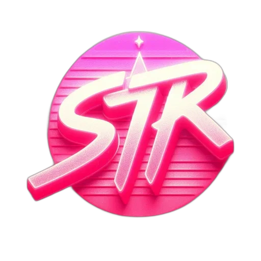 staff, vaporwave, 3d render, cyberpunk transparent PNG cut-out