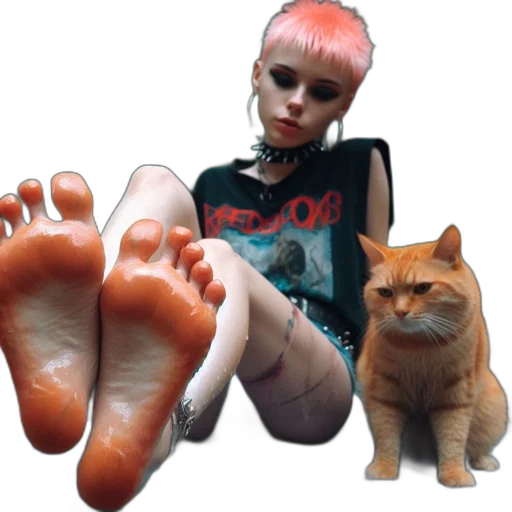 shoes, creature, animal, vaporwave transparent PNG cut-out