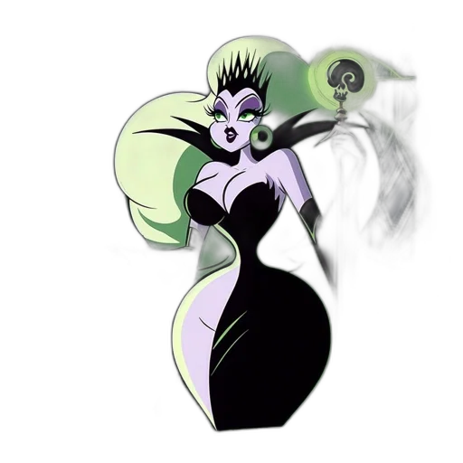 dress, staff, concept art, cartoon transparent PNG cut-out