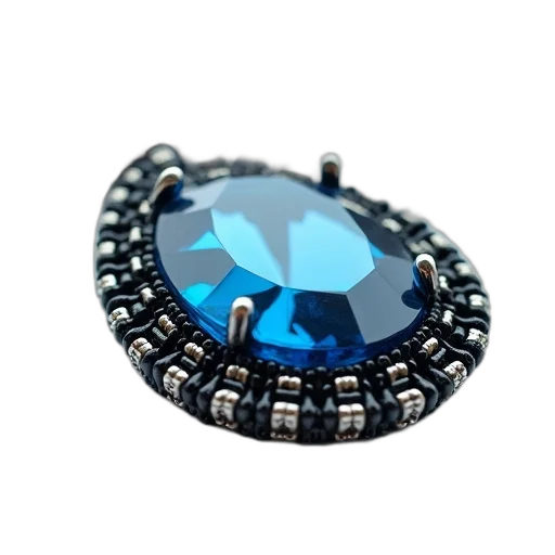 jewelry, crown, 3d render, blue transparent PNG cut-out