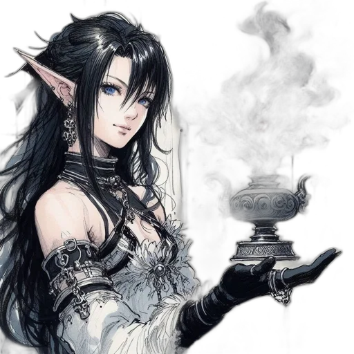 dragon, staff, fantasy art, concept art transparent PNG cut-out