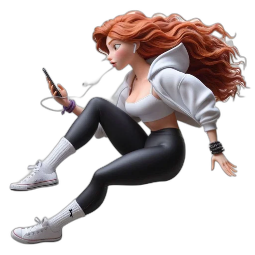 jacket, hair, staff, concept art transparent PNG cut-out