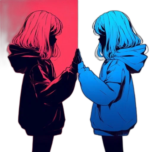 jacket, umbrella, mask, anime transparent PNG cut-out
