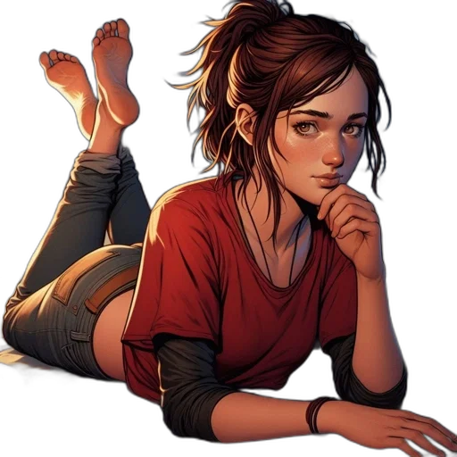 face, comic book art, concept art, fantasy art transparent PNG cut-out