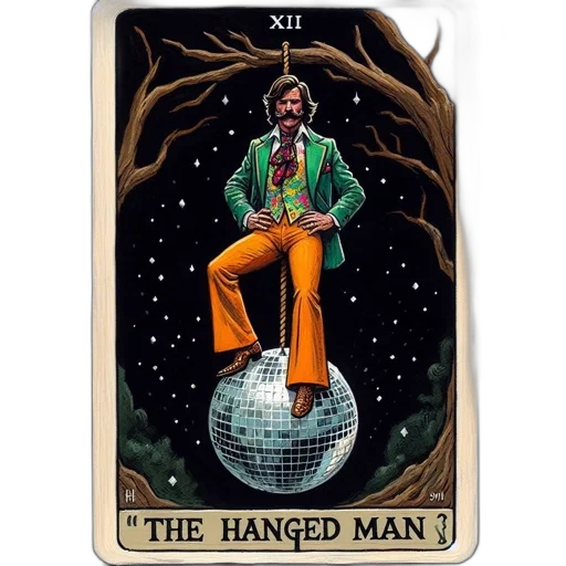 older, man, depicted, upside transparent PNG cut-out