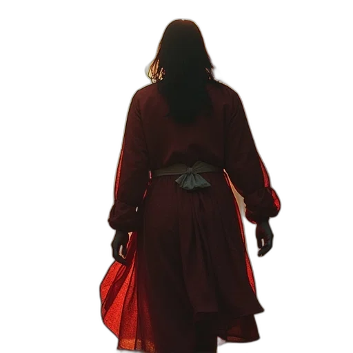 dress, jacket, staff, jewelry transparent PNG cut-out